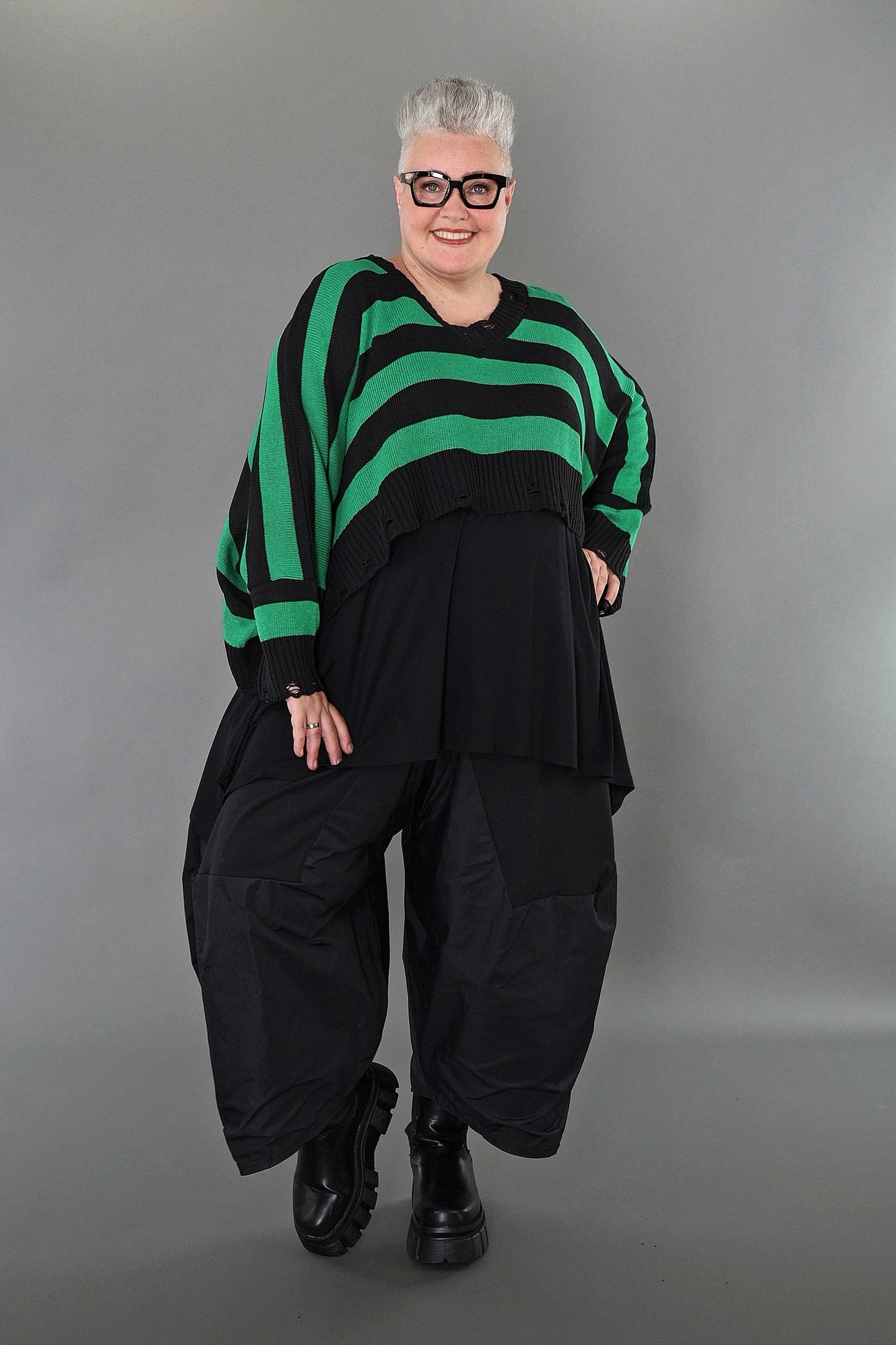 Jeté AKH Premium 2537, noir-vert