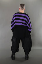 AKH Premium 2537 Throw, Black-Lavender