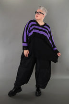AKH Premium 2537 Throw, Black-Lavender
