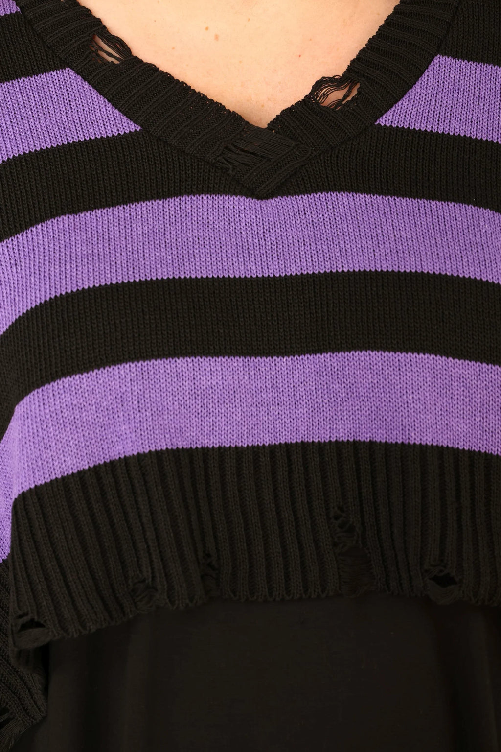 AKH Premium 2537 Throw, Black-Lavender
