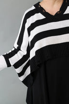 Jeté AKH Premium 2537, noir et blanc
