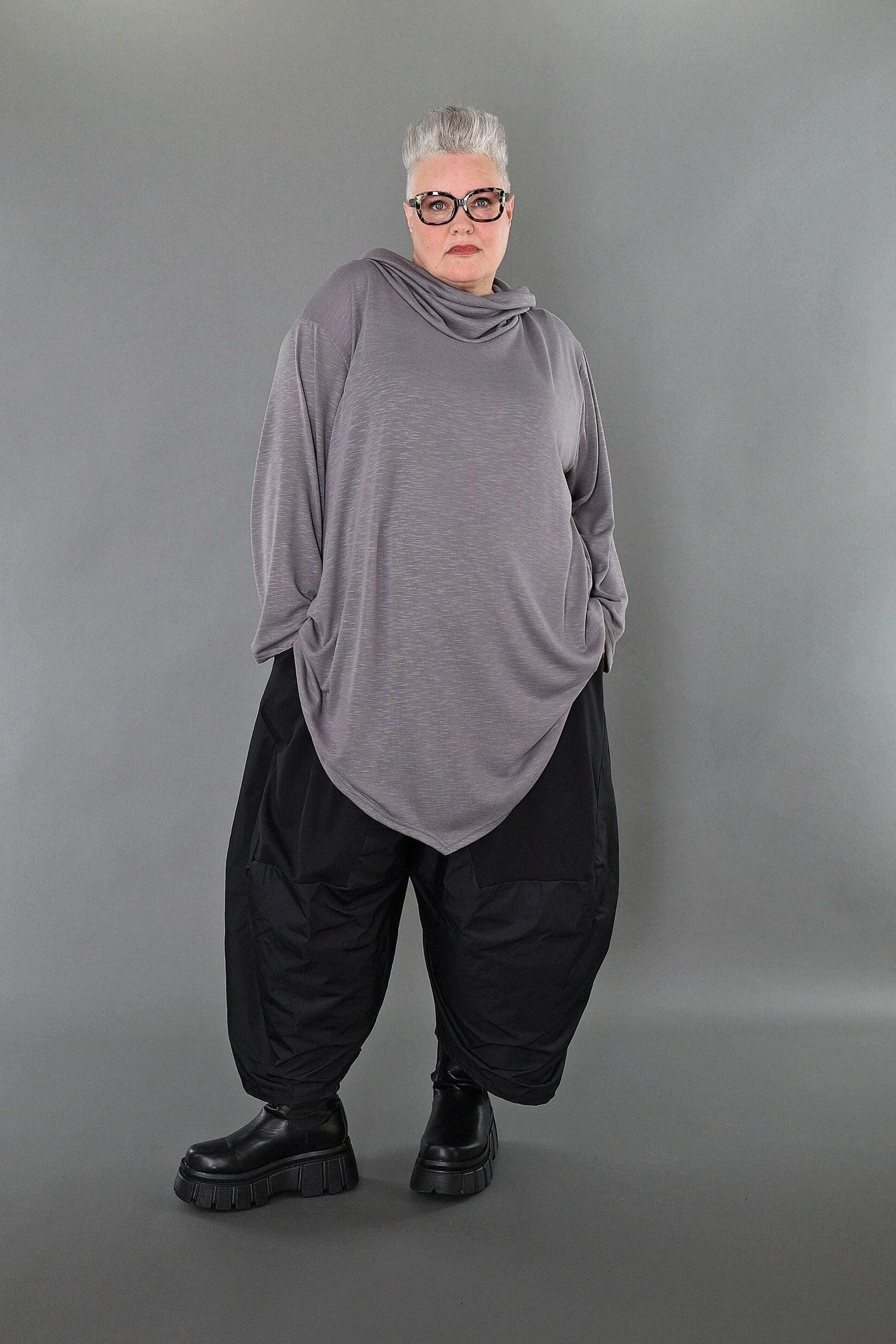 Chemise AKH Premium 516 grande taille, gris clair