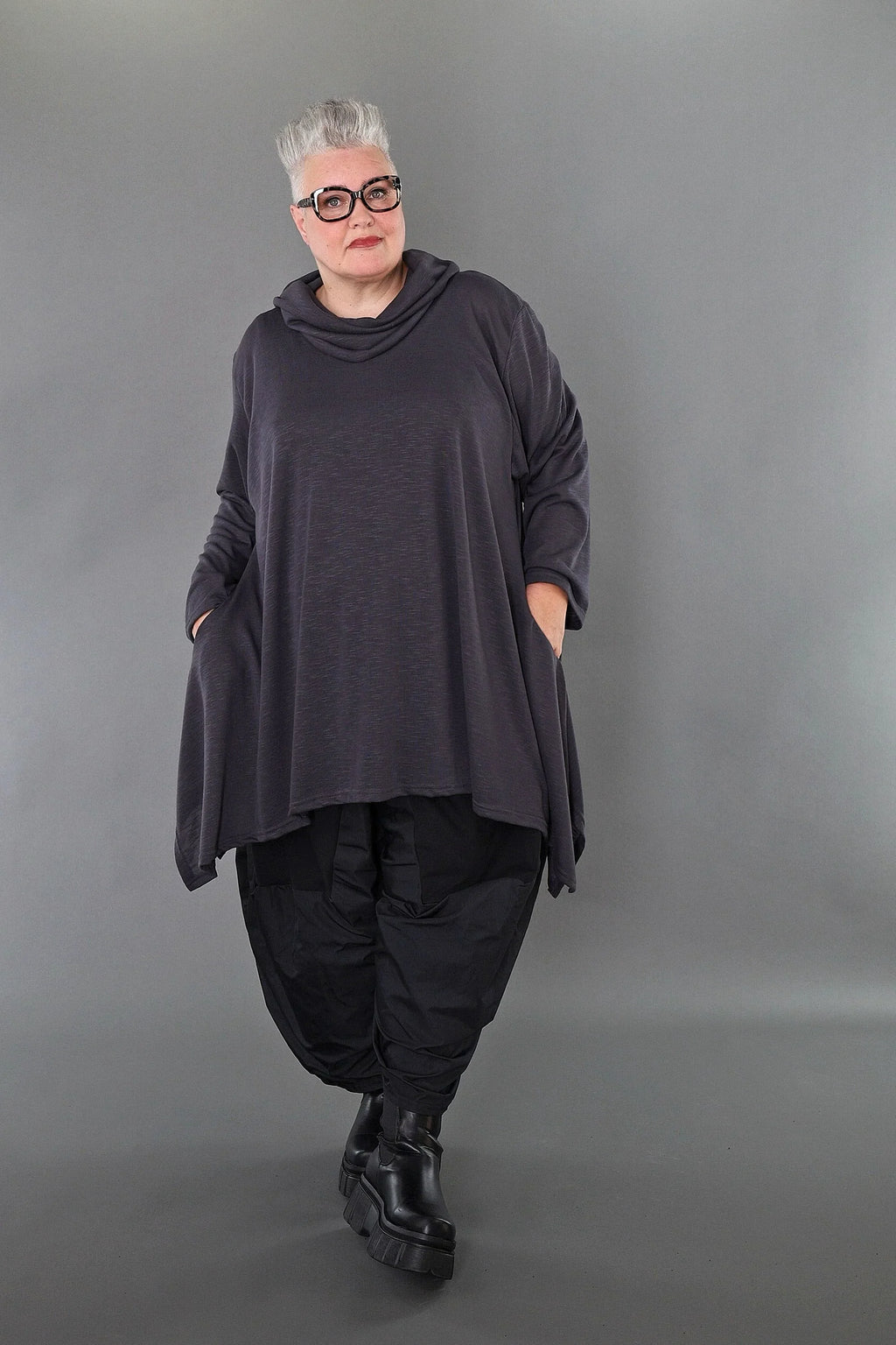 Chemise AKH Premium 3371, gris foncé