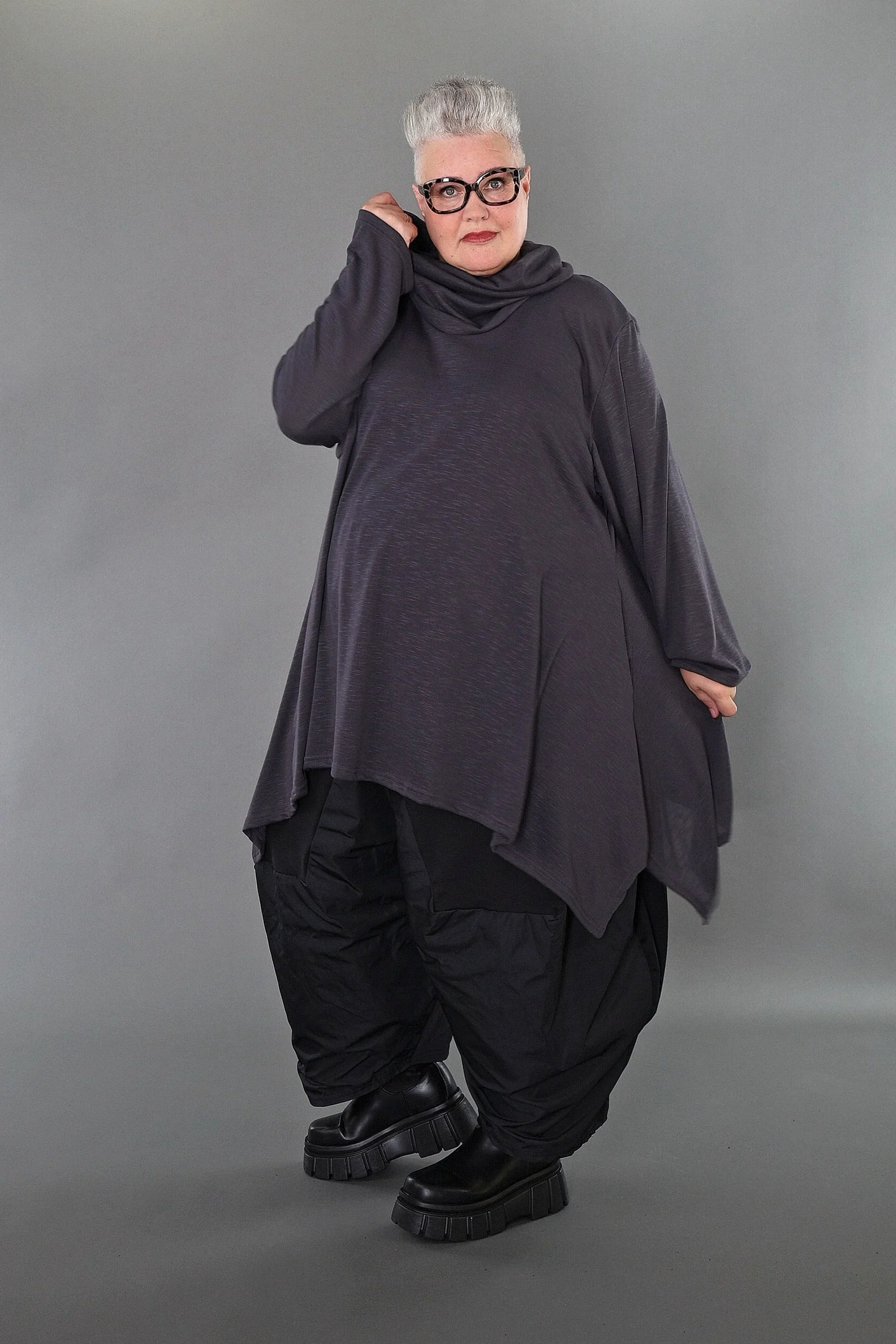 Chemise AKH Premium 3371, gris foncé