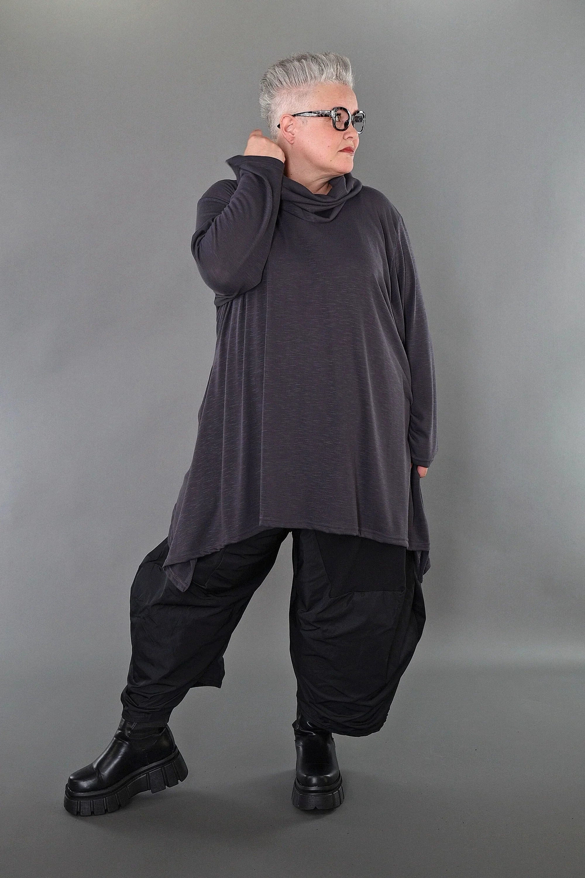 Chemise AKH Premium 3371, gris foncé