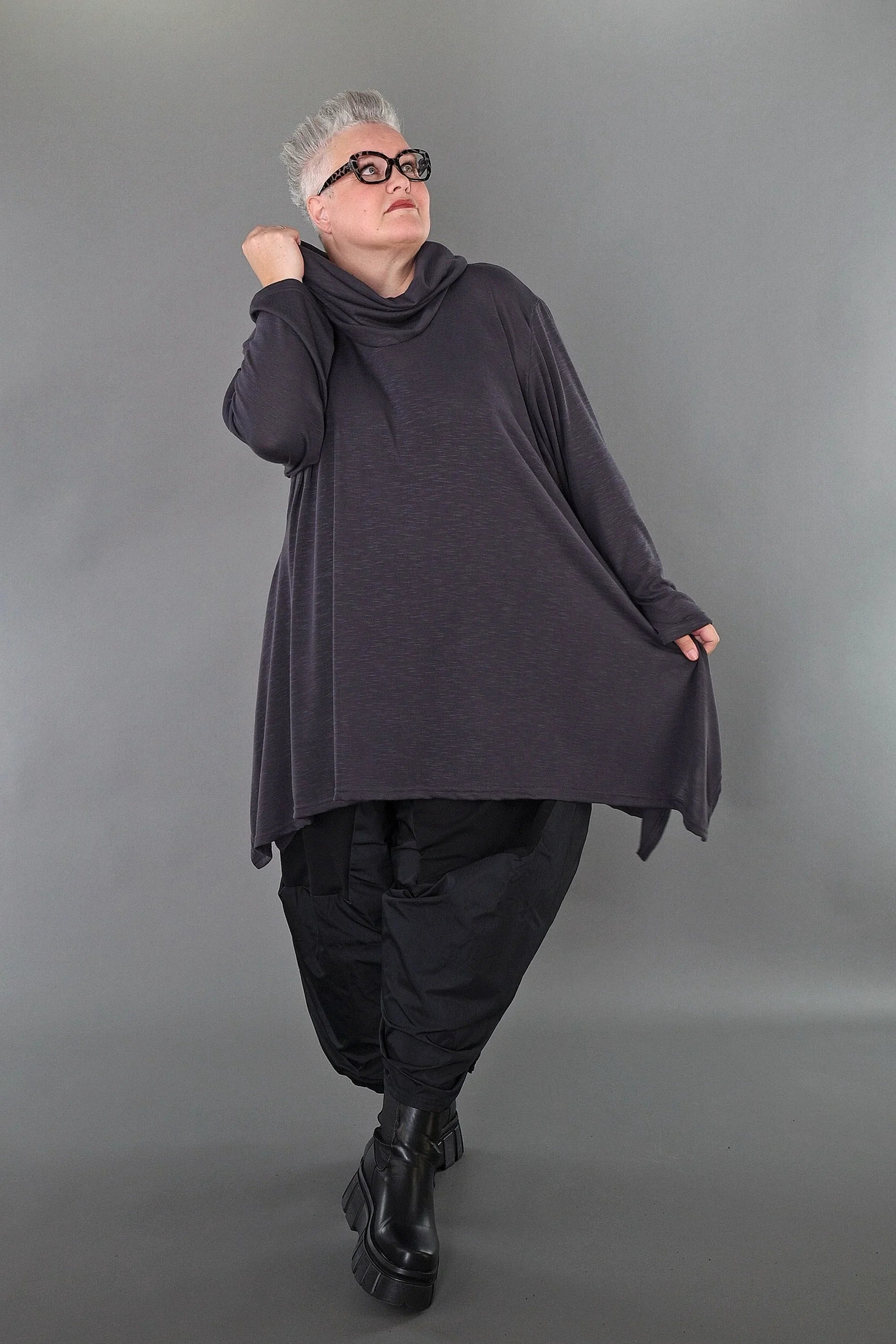 Chemise AKH Premium 3371, gris foncé