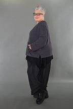 Chemise AKH Premium 7130 grande taille, gris foncé