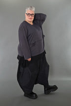 Chemise AKH Premium 7130 grande taille, gris foncé