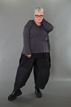 Chemise AKH Premium 7130 grande taille, gris foncé