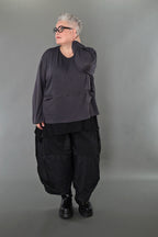 Chemise AKH Premium 7130 grande taille, gris foncé