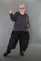 Chemise AKH Premium 7130 grande taille, gris foncé