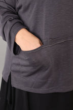 Chemise AKH Premium 7130 grande taille, gris foncé