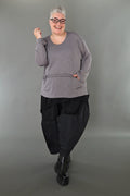 Chemise AKH Premium 7130 grande taille, gris clair