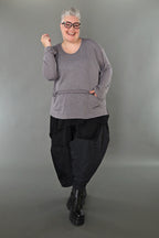 Chemise AKH Premium 7130 grande taille, gris clair
