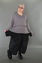 Chemise AKH Premium 7130 grande taille, gris clair