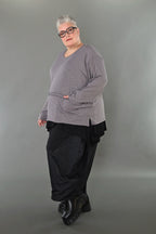 Chemise AKH Premium 7130 grande taille, gris clair