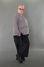 Chemise AKH Premium 7130 grande taille, gris clair