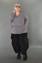Chemise AKH Premium 7130 grande taille, gris clair