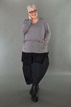 Chemise AKH Premium 7130 grande taille, gris clair