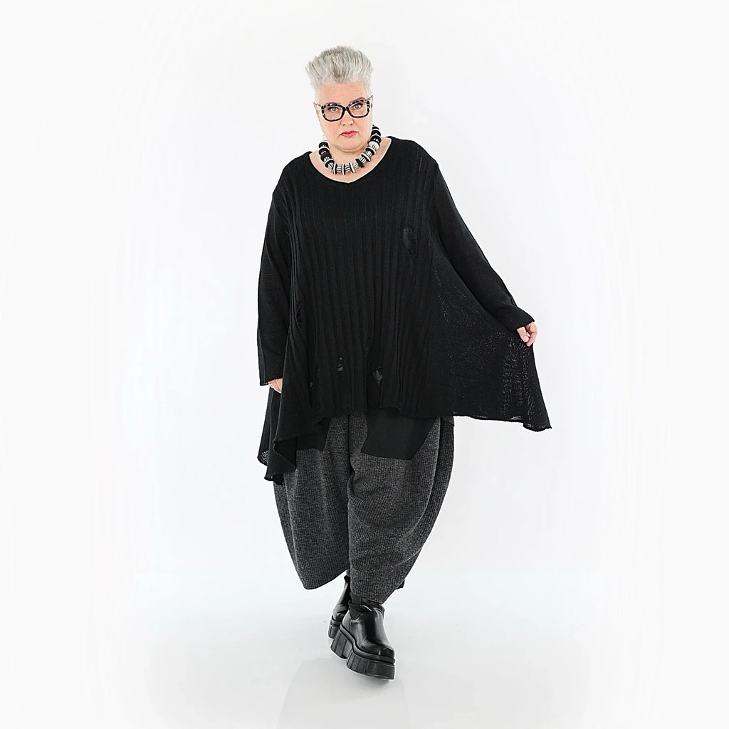 AKH Premium 2542 Big Shirt, noir