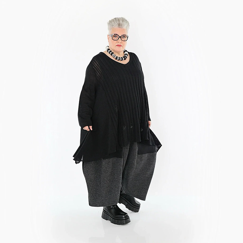 AKH Premium 2542 Big Shirt, noir