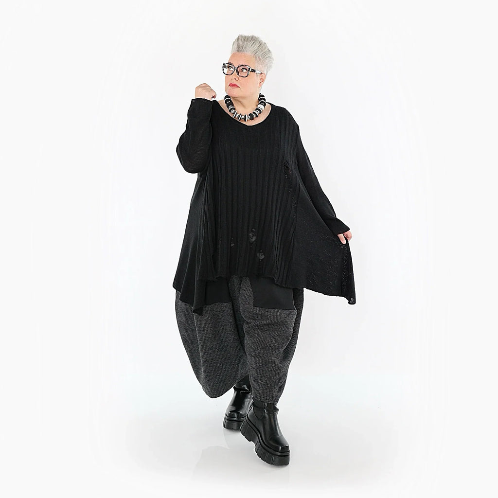 AKH Premium 2542 Big Shirt, noir