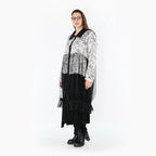 AKH Premium 7136 Blouse, Noir et blanc