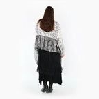 AKH Premium 7136 Blouse, Noir et blanc