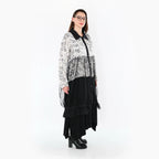 AKH Premium 7136 Blouse, Noir et blanc