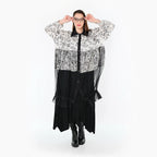 AKH Premium 7136 Blouse, Noir et blanc