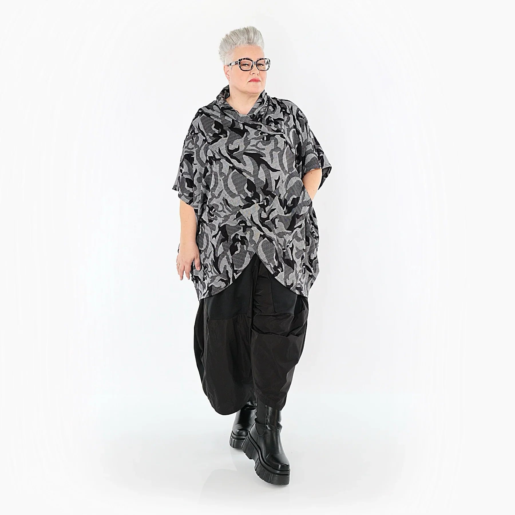 AKH Premium 7141 Plaid, gris-noir