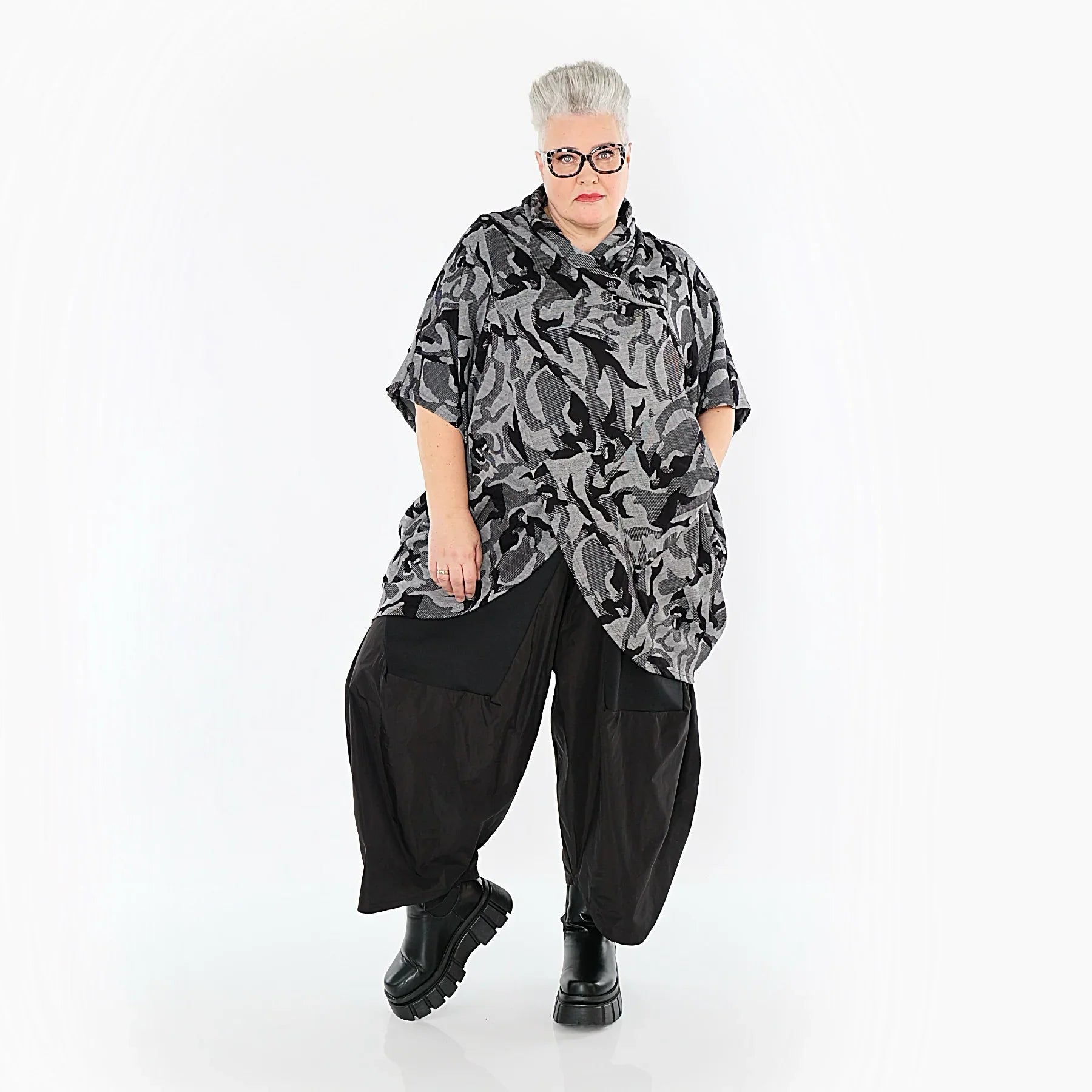 AKH Premium 7141 Plaid, gris-noir