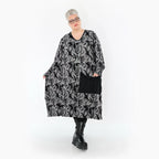AKH Premium 7144 Dress, Grey-Black