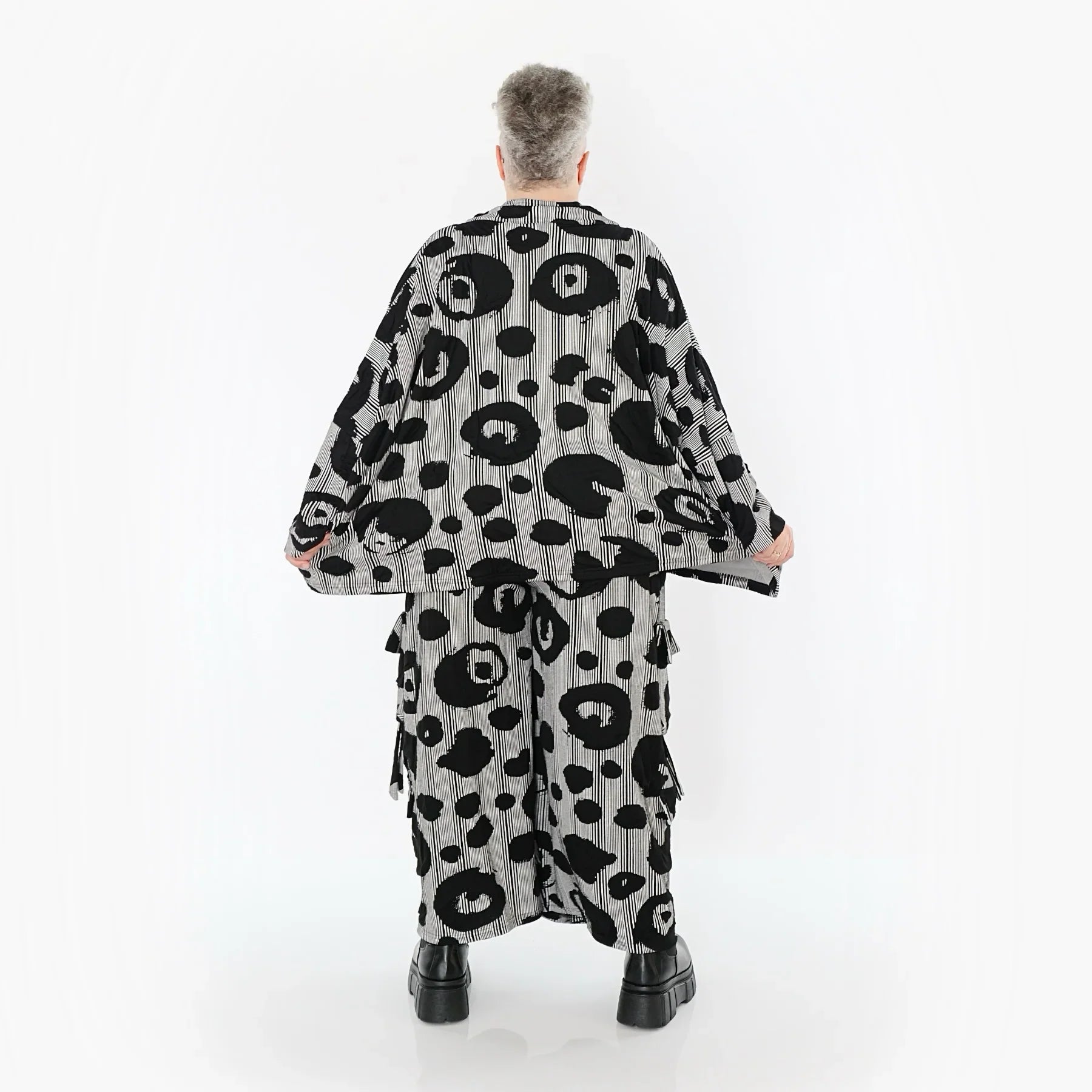 Veste AKH Premium 7104, Noir et Blanc