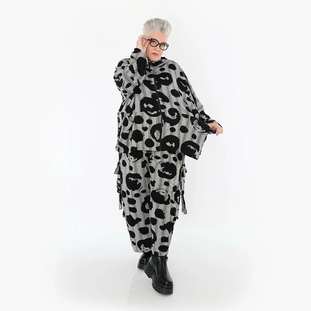 Veste AKH Premium 7104, Noir et Blanc