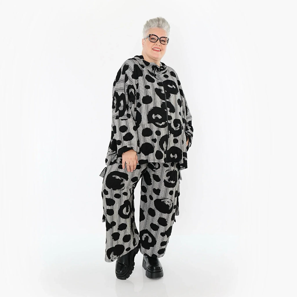 Veste AKH Premium 7104, Noir et Blanc