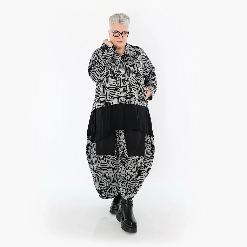 Pantalon AKH Premium 6883, Noir-Gris