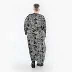 AKH Premium 7137 Kleid, Grau-Schwarz