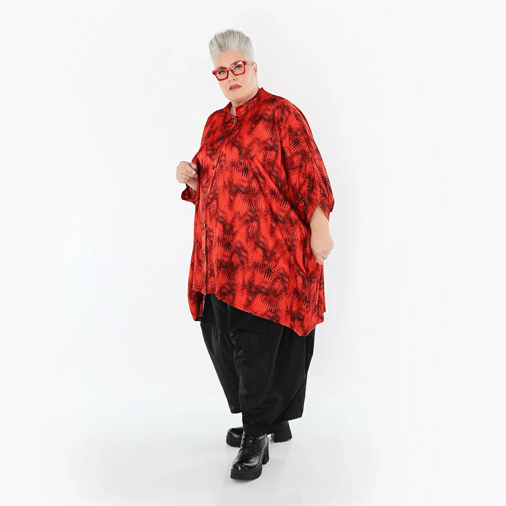 AKH Premium 7116 Blouse, Rouge-Noir