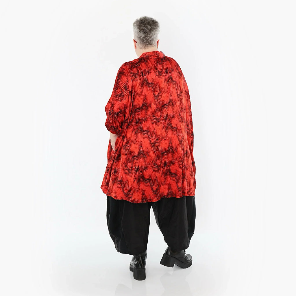 AKH Premium 7116 Blouse, Rouge-Noir