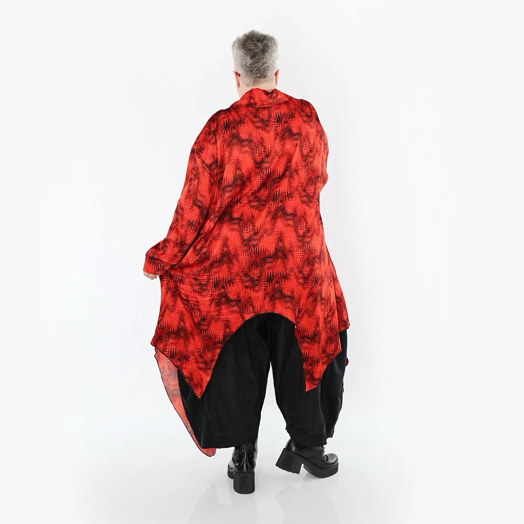 AKH Premium 7135 Blouse, Rouge-Noir