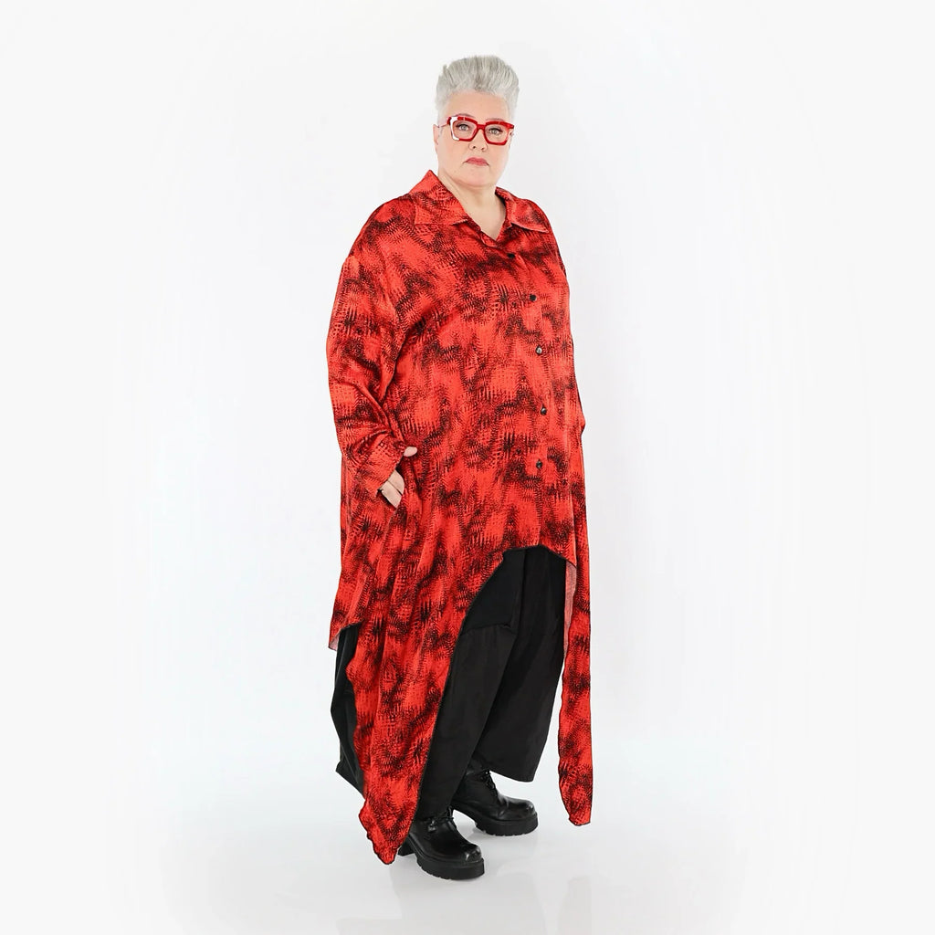 AKH Premium 7135 Blouse, Rouge-Noir