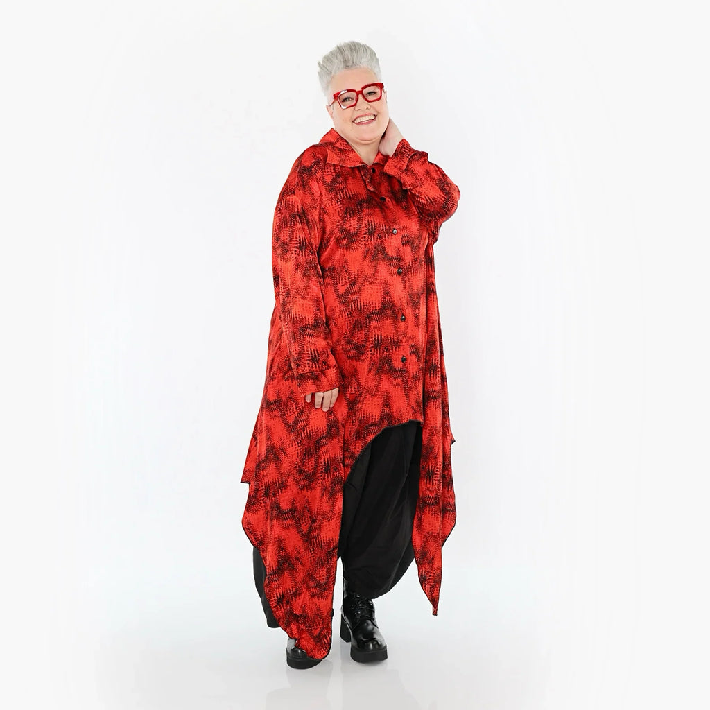 AKH Premium 7135 Blouse, Rouge-Noir