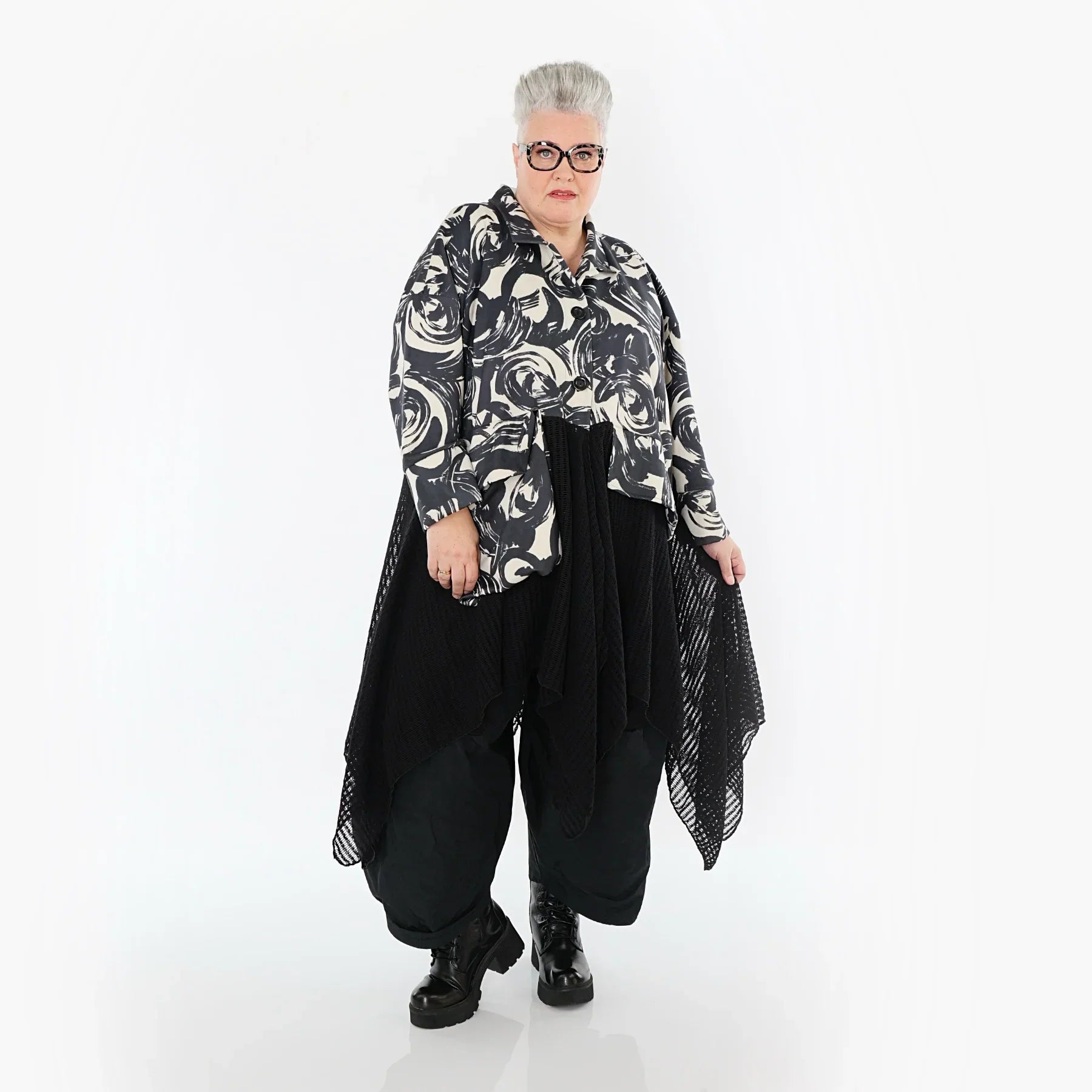 Veste AKH Premium 7147, écru-noir