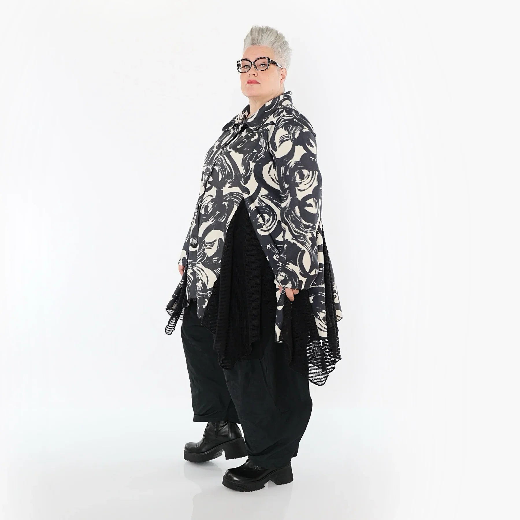 Veste AKH Premium 7148, écru-noir