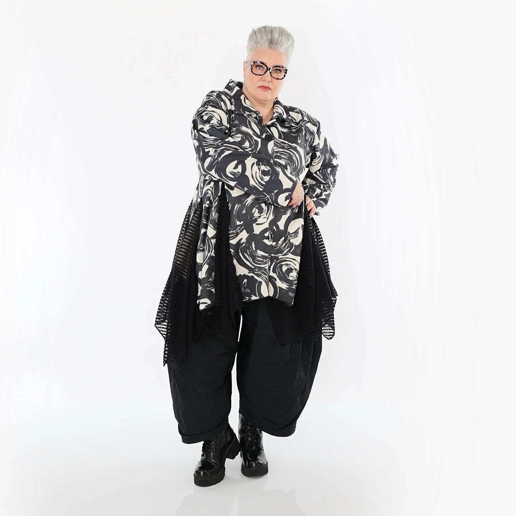 Veste AKH Premium 7148, écru-noir