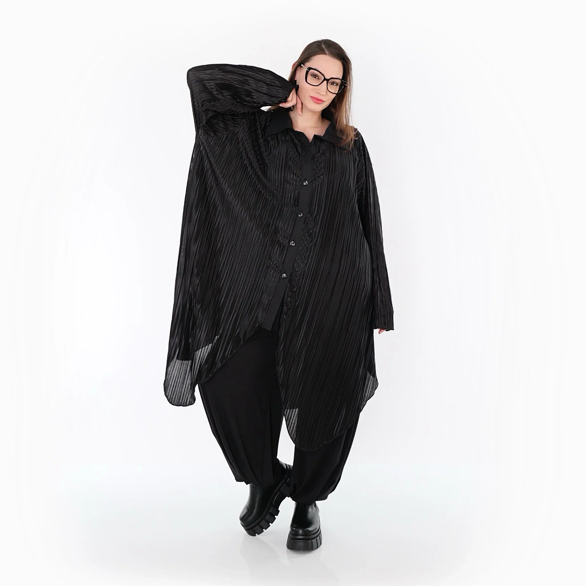Chemisier AKH Premium 7150, Noir