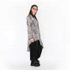 Chemisier AKH Premium 7149, écru-marron-noir