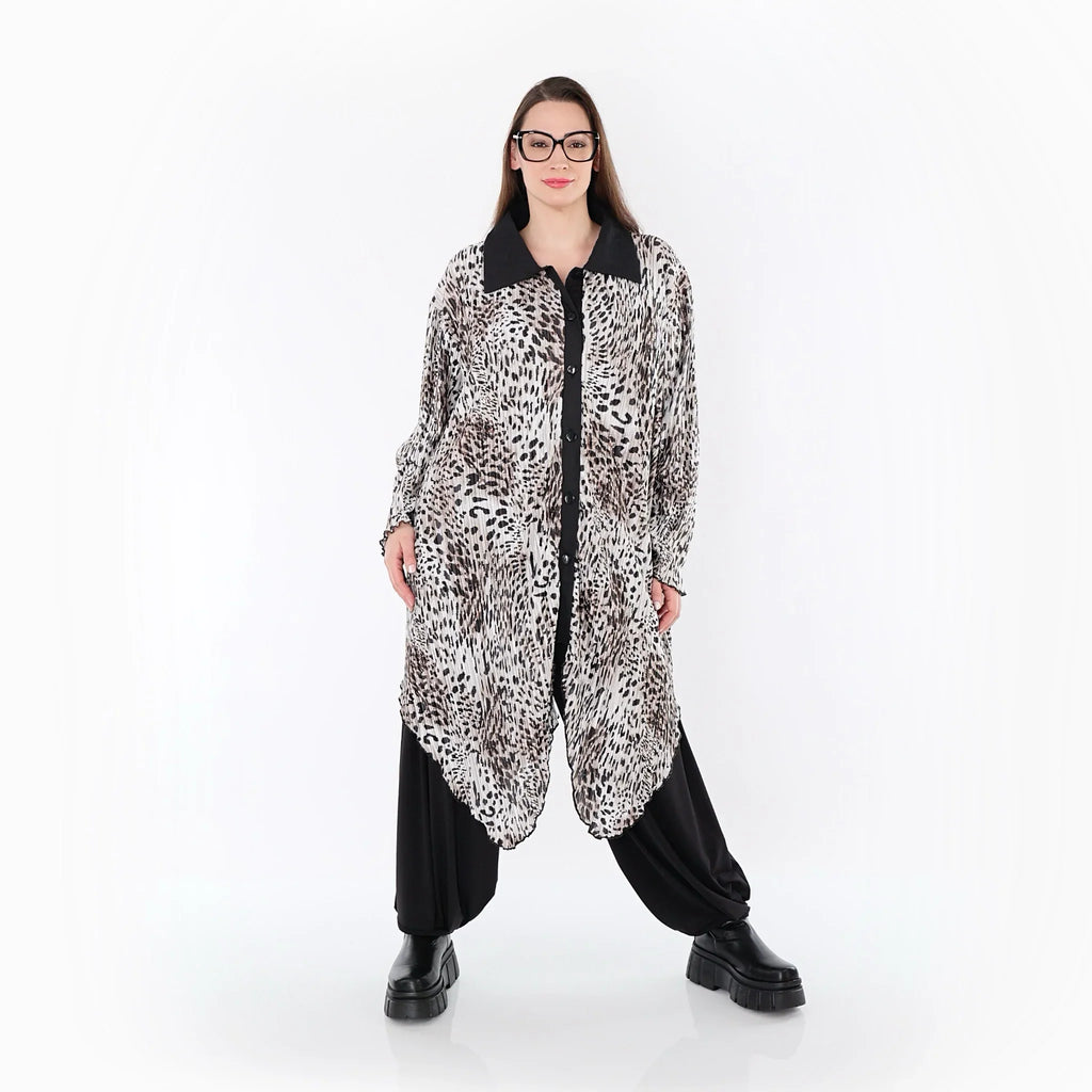 Chemise AKH Premium 7150, écru-marron-noir