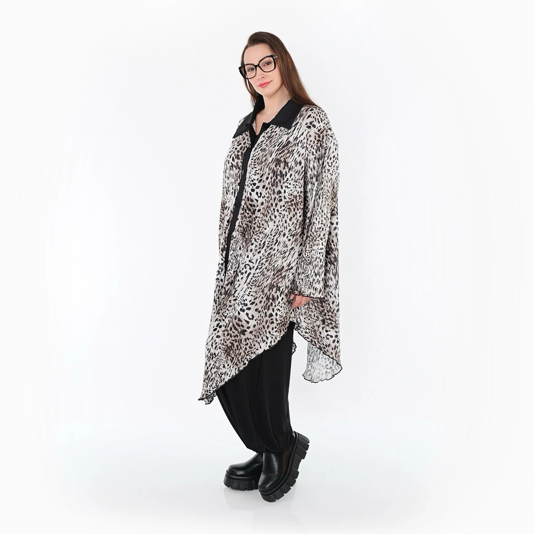 Chemise AKH Premium 7150, écru-marron-noir